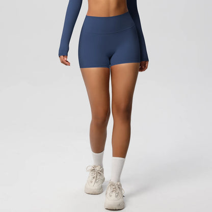 Damen Yoga-Shorts Hohe Taille Bauchkontrolle
