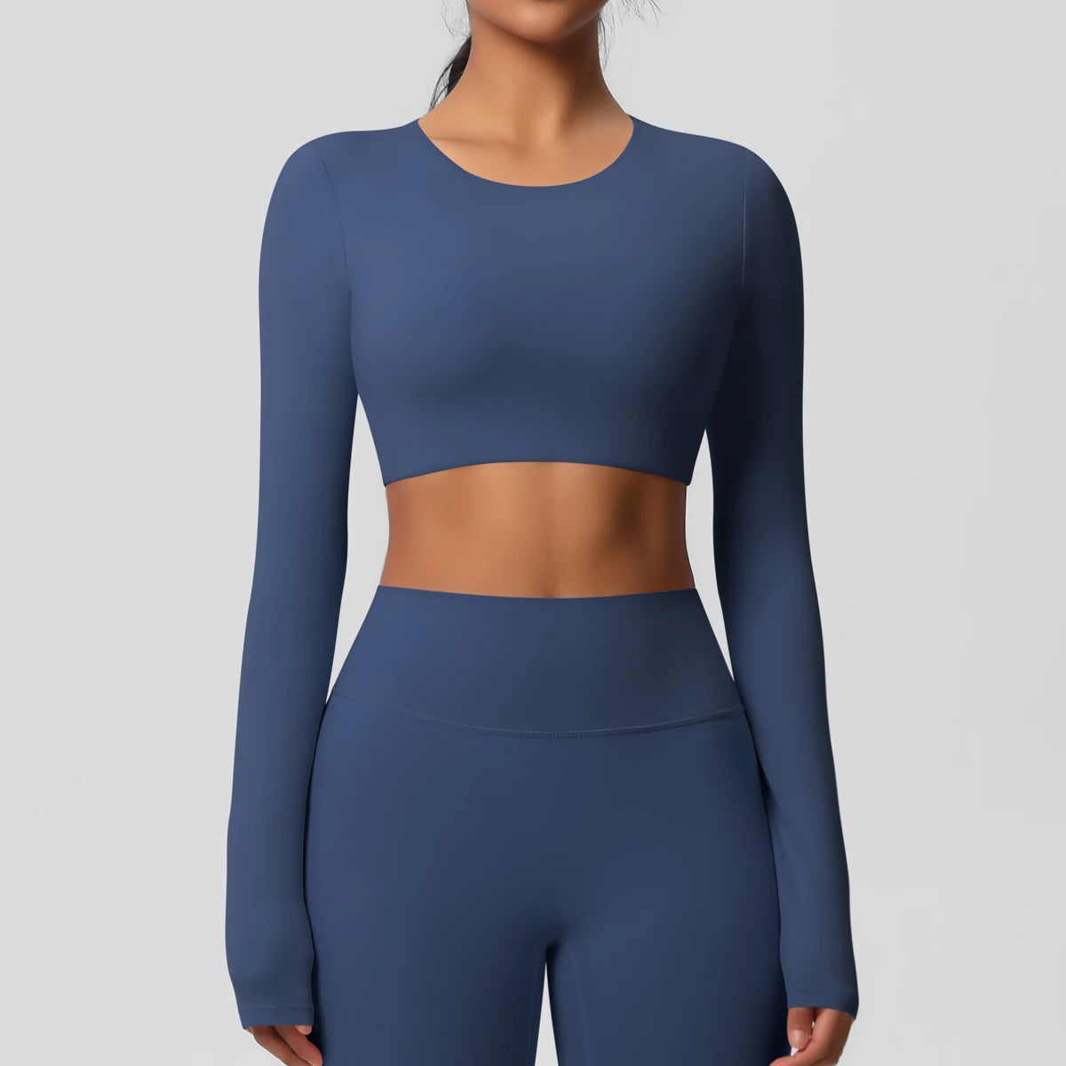Damen Langarm Yoga-Shirt - Atmungsaktiv & Hochelastisch