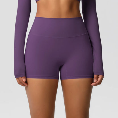 Damen Yoga-Shorts Hohe Taille Bauchkontrolle