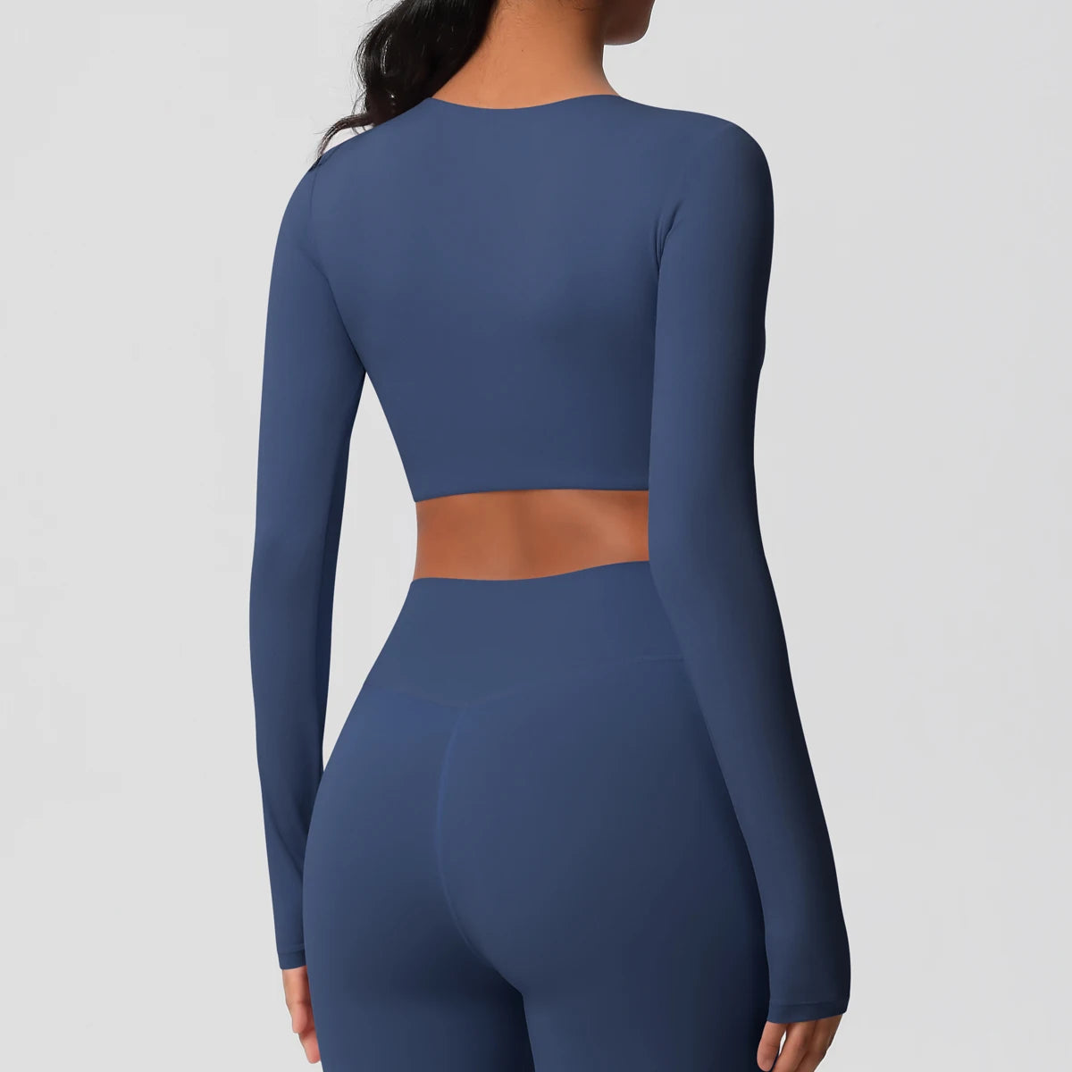 Damen Langarm Yoga-Shirt - Atmungsaktiv & Hochelastisch