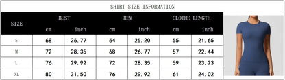 Frauen Laufen Sport T-shirt Sommer Kurzarm Rundhals Atmungsaktive Dehnbare GYM Yoga Slim Fitness Aktive Top