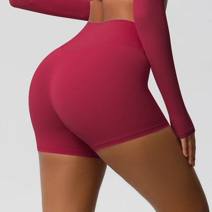 Damen Yoga-Shorts Hohe Taille Bauchkontrolle