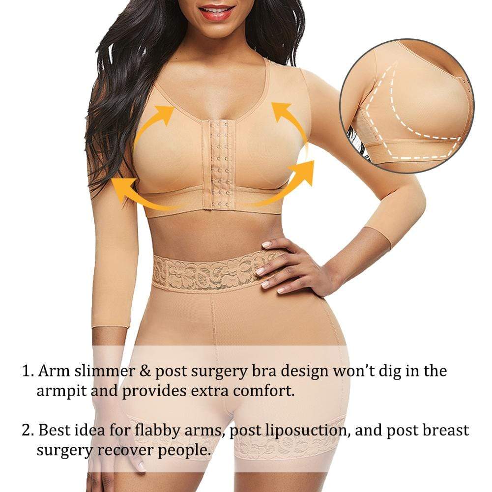 Arm Compression Shaper Sport-BH Shapewear mit Front-Haken