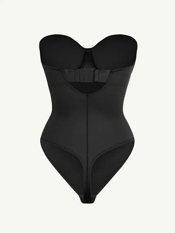 Trägerloser Unterwired Einteiler Bauchkontrolle Bodysuit Shapewear