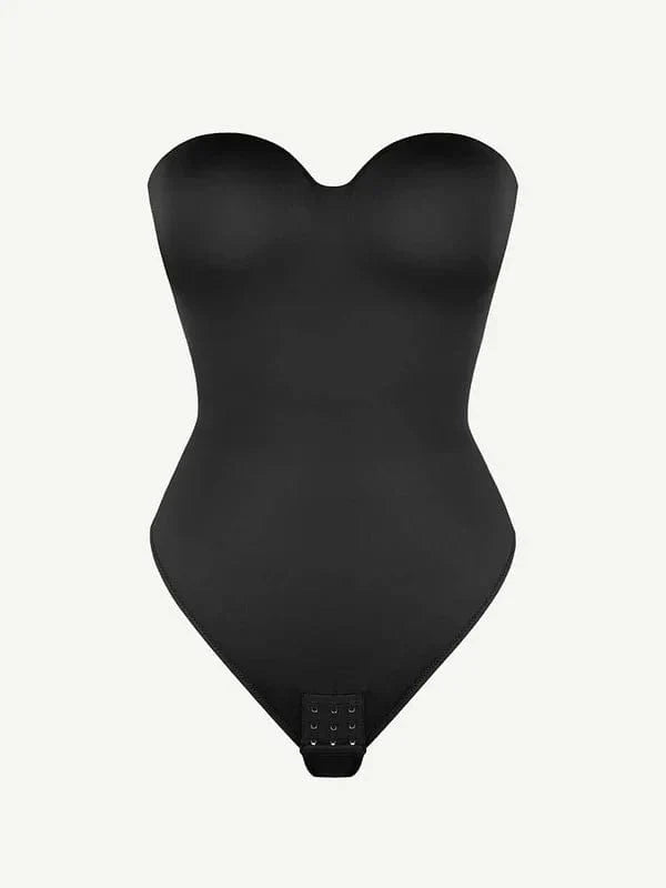 Trägerloser Unterwired Einteiler Bauchkontrolle Bodysuit Shapewear