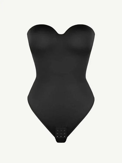 Trägerloser Unterwired Einteiler Bauchkontrolle Bodysuit Shapewear
