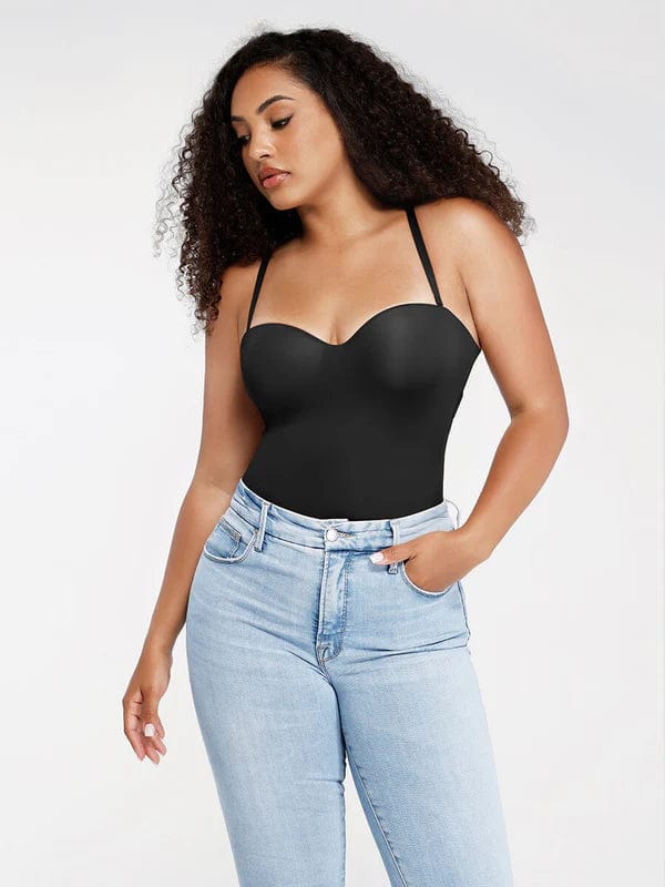 Trägerloser Unterwired Einteiler Bauchkontrolle Bodysuit Shapewear