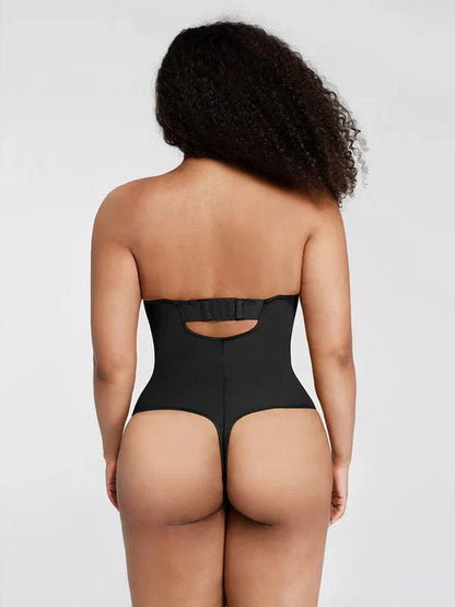 Trägerloser Unterwired Einteiler Bauchkontrolle Bodysuit Shapewear