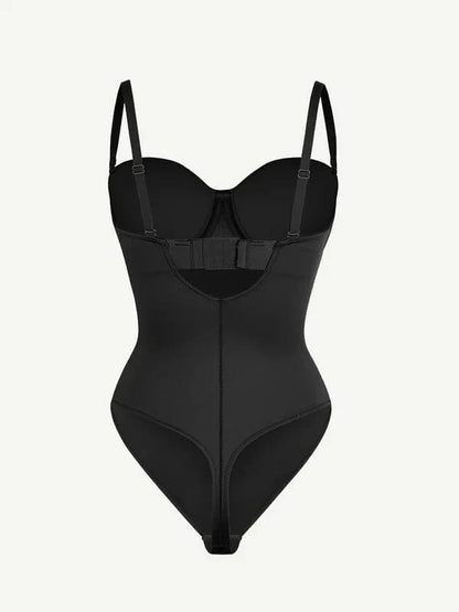 Trägerloser Unterwired Einteiler Bauchkontrolle Bodysuit Shapewear