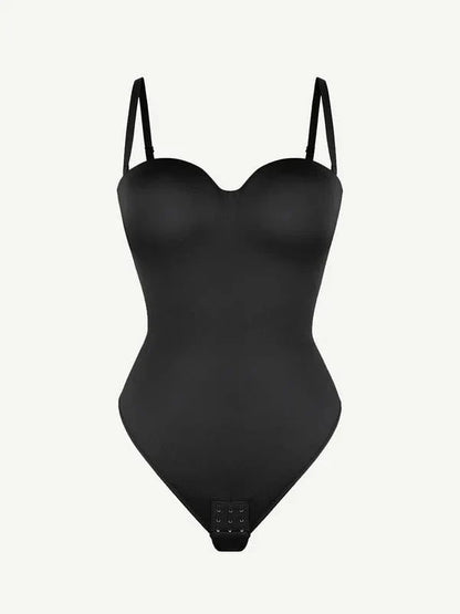 Trägerloser Unterwired Einteiler Bauchkontrolle Bodysuit Shapewear