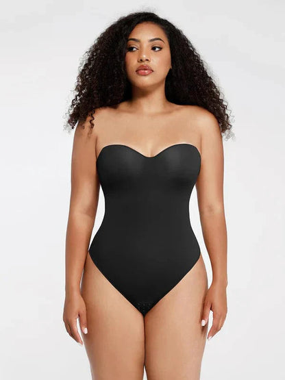 Trägerloser Unterwired Einteiler Bauchkontrolle Bodysuit Shapewear
