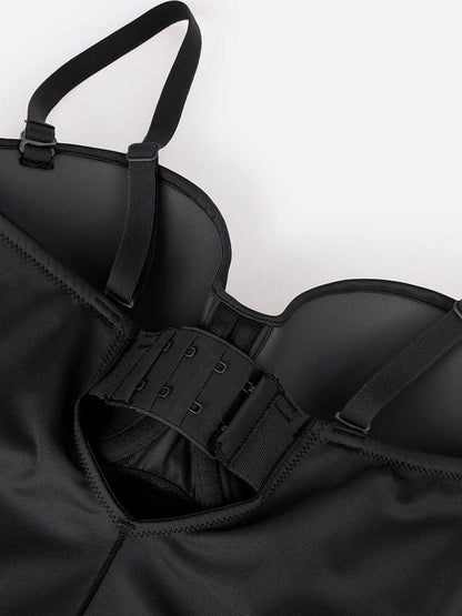 Trägerloser Unterwired Einteiler Bauchkontrolle Bodysuit Shapewear