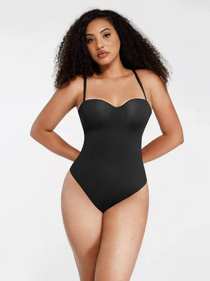 Trägerloser Unterwired Einteiler Bauchkontrolle Bodysuit Shapewear