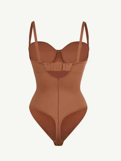 Trägerloser Unterwired Einteiler Bauchkontrolle Bodysuit Shapewear
