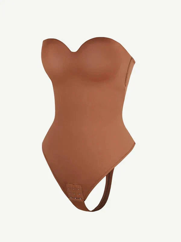 Trägerloser Unterwired Einteiler Bauchkontrolle Bodysuit Shapewear
