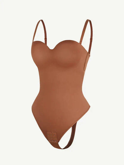 Trägerloser Unterwired Einteiler Bauchkontrolle Bodysuit Shapewear