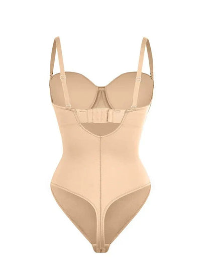Trägerloser Unterwired Einteiler Bauchkontrolle Bodysuit Shapewear