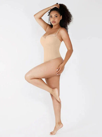 Trägerloser Unterwired Einteiler Bauchkontrolle Bodysuit Shapewear