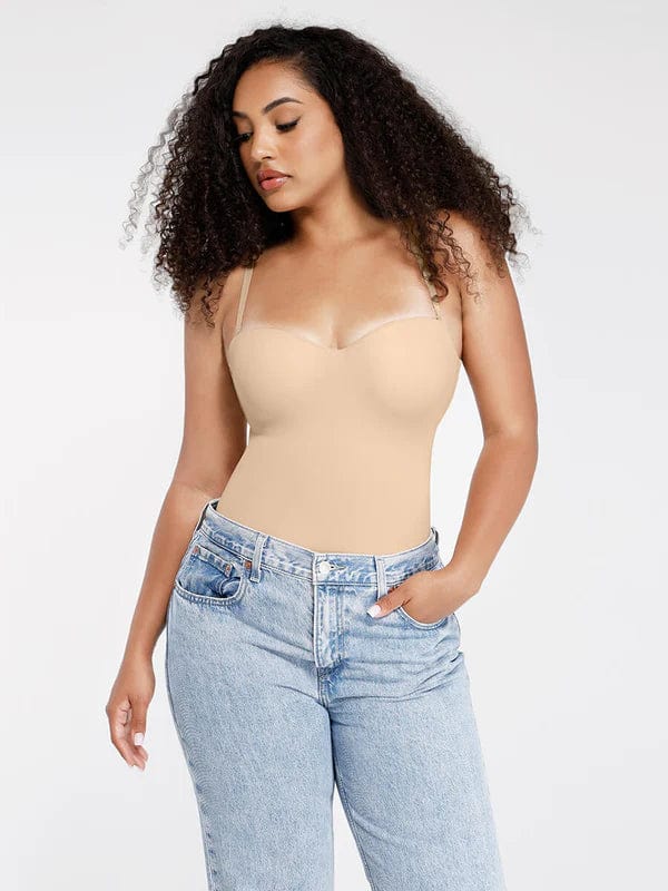 Trägerloser Unterwired Einteiler Bauchkontrolle Bodysuit Shapewear
