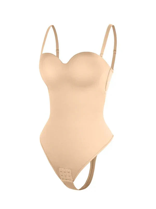 Trägerloser Unterwired Einteiler Bauchkontrolle Bodysuit Shapewear