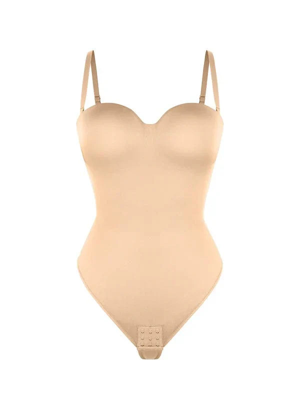 Trägerloser Unterwired Einteiler Bauchkontrolle Bodysuit Shapewear