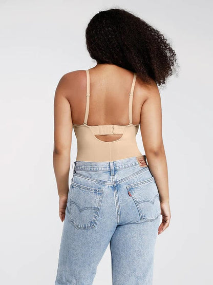 Trägerloser Unterwired Einteiler Bauchkontrolle Bodysuit Shapewear