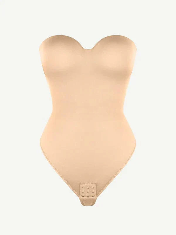 Trägerloser Unterwired Einteiler Bauchkontrolle Bodysuit Shapewear