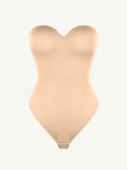 Trägerloser Unterwired Einteiler Bauchkontrolle Bodysuit Shapewear