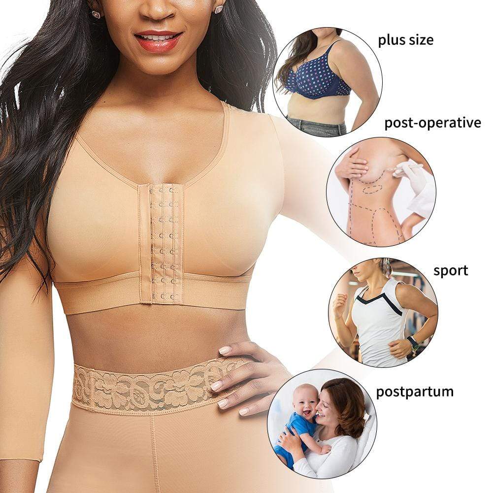 Arm Compression Shaper Sport-BH Shapewear mit Front-Haken